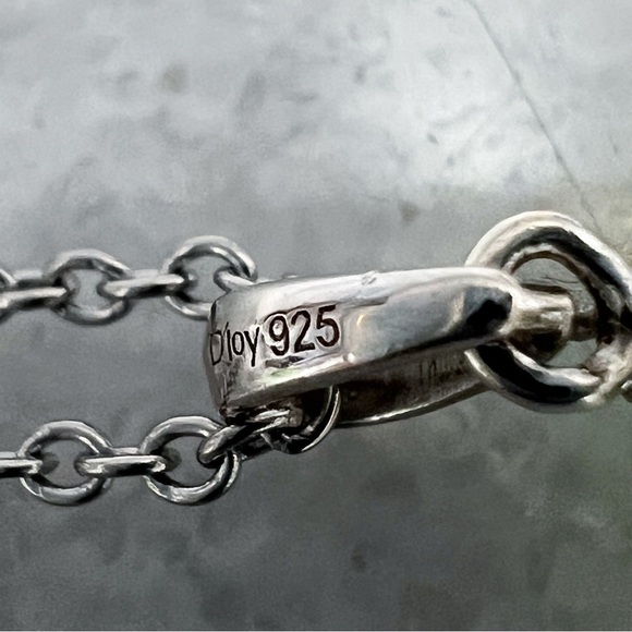 Chartreuse Quartz White Zircon Sterling Silver Teardrop Halo Pendant 20”Necklace - Picture 9 of 12